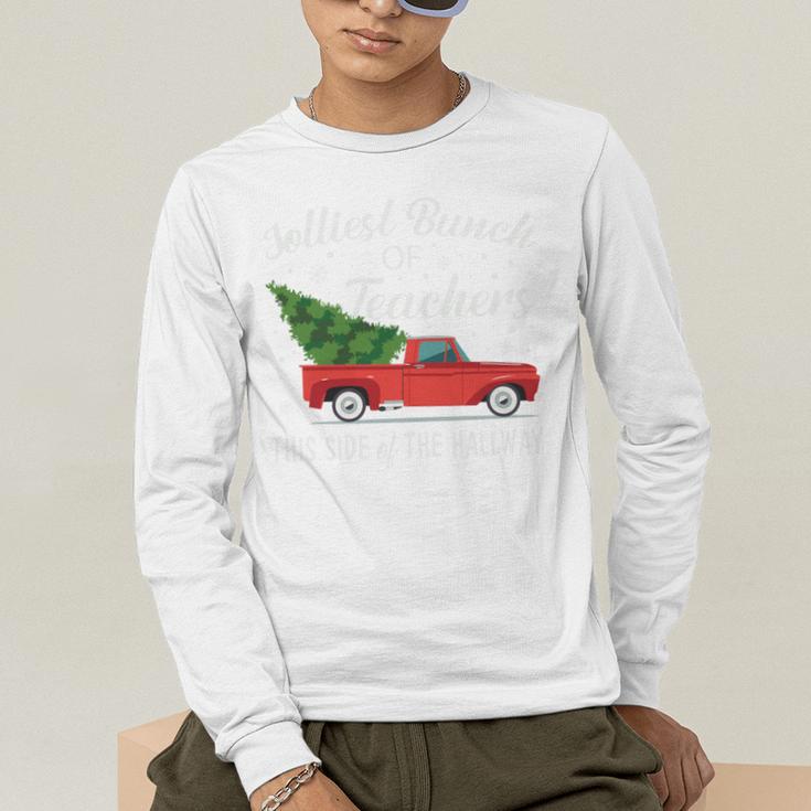 Jolliest Bunch Of Teachers This Side Of The Hallway Men's Long Sleeve T-Shirt, funny gift