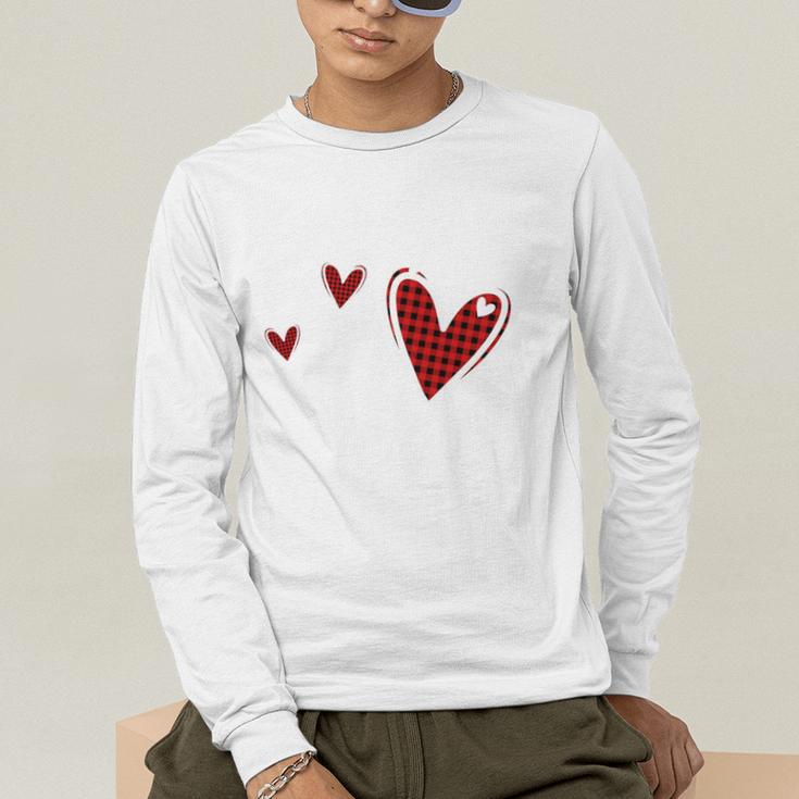 Kindergarten Has My Heart Buffalo Print Teacher Valentine Men's Long Sleeve T-Shirt, funny gift Kindergarten Has My Heart Buffalo Print Teacher Valentine Men's Long Sleeve T-Shirt, funny gift