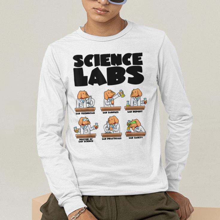 Labrador Retriever Science Labs Dog Lover Teacher Men's Long Sleeve T-Shirt, funny gift Labrador Retriever Science Labs Dog Lover Teacher Men's Long Sleeve T-Shirt, funny gift