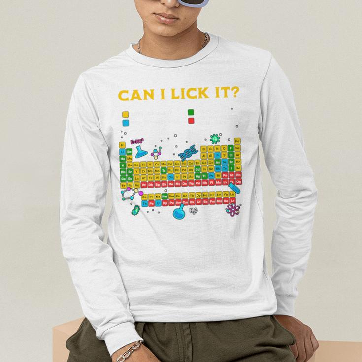 Can I Lick It Periodic Table Science Teacher Student Premium Tri-Blend Men's Long Sleeve T-Shirt, funny gift Can I Lick It Periodic Table Science Teacher Student Premium Tri-Blend Men's Long Sleeve T-Shirt, funny gift