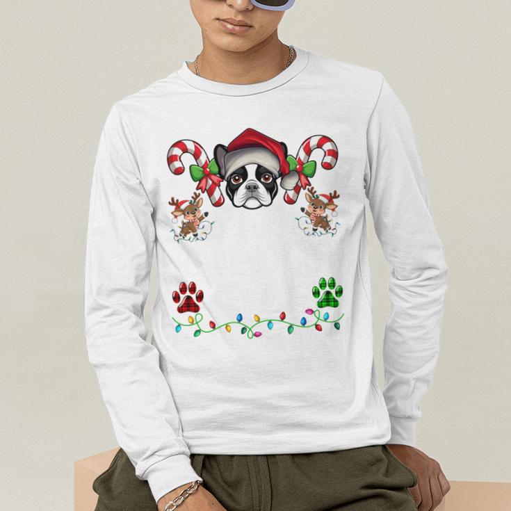 Most Likely Decorate Her Boston Terrier Dog Ugly Christmas Men's Long Sleeve T-Shirt, funny gift