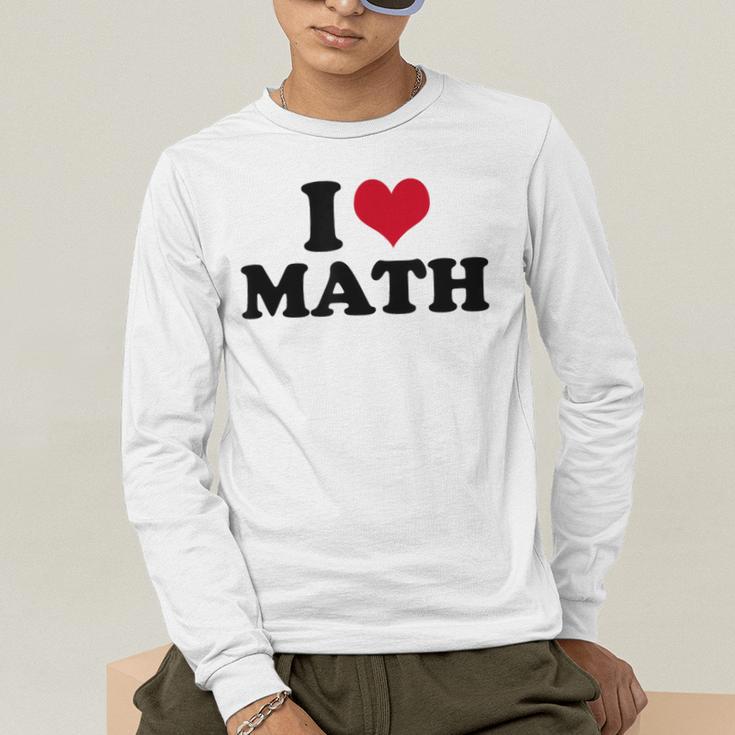 I Love Math Teacher Men's Long Sleeve T-Shirt, funny gift I Love Math Teacher Men's Long Sleeve T-Shirt, funny gift
