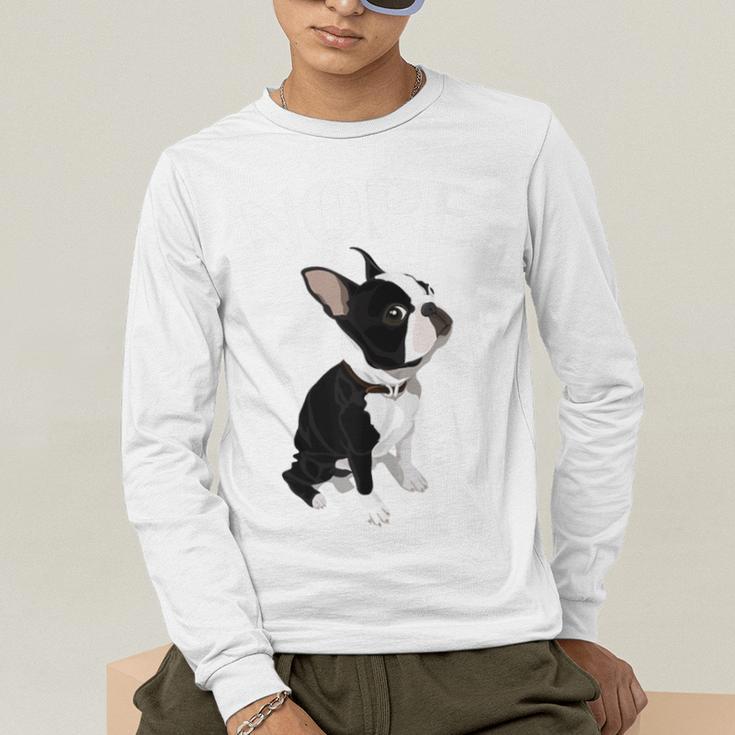Love NOPE Boston Terrier Dog Lover Men's Long Sleeve T-Shirt, funny gift