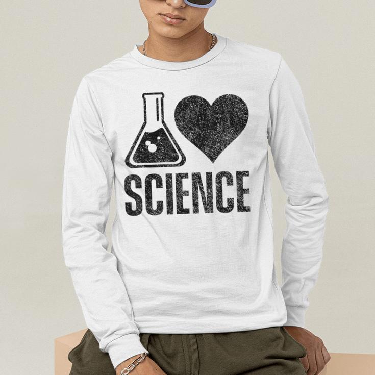 I Love Science Lover Teacher Scientist Sciences Men's Long Sleeve T-Shirt, funny gift I Love Science Lover Teacher Scientist Sciences Men's Long Sleeve T-Shirt, funny gift