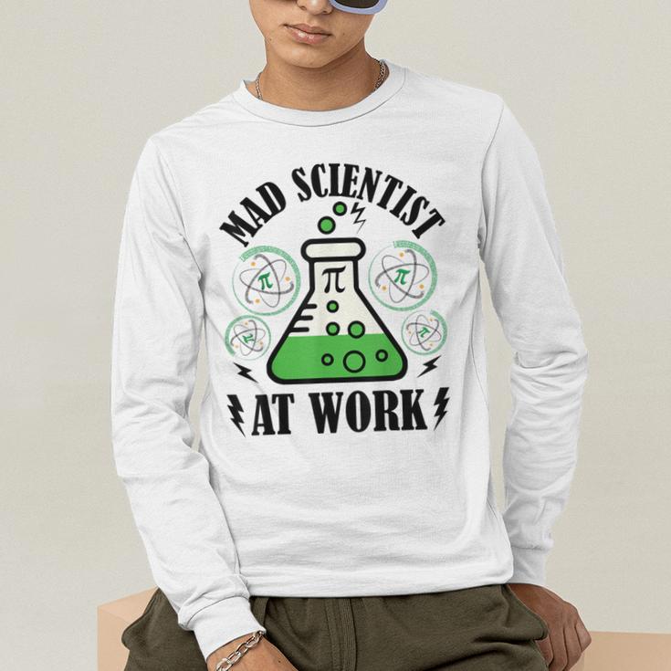 Mad Scientist Science Teacher Halloween Costume Teen Girls Men's Long Sleeve T-Shirt, funny gift