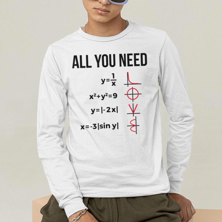 Math Graphs Mathematics Math Teacher Men's Long Sleeve T-Shirt, funny gift