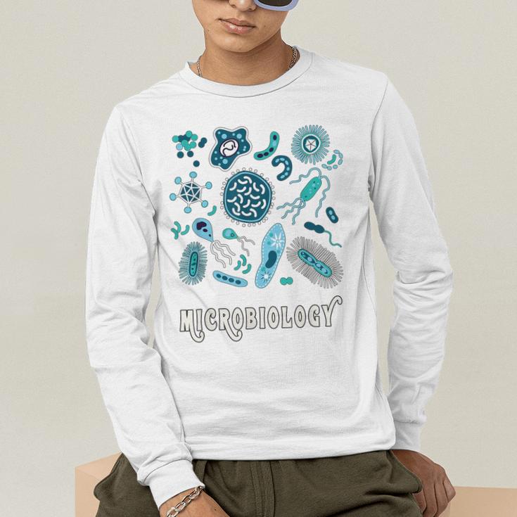 Microbiology Teacher Science Instructor Tee Shirt For Men Women Men's Long Sleeve T-Shirt, funny gift
