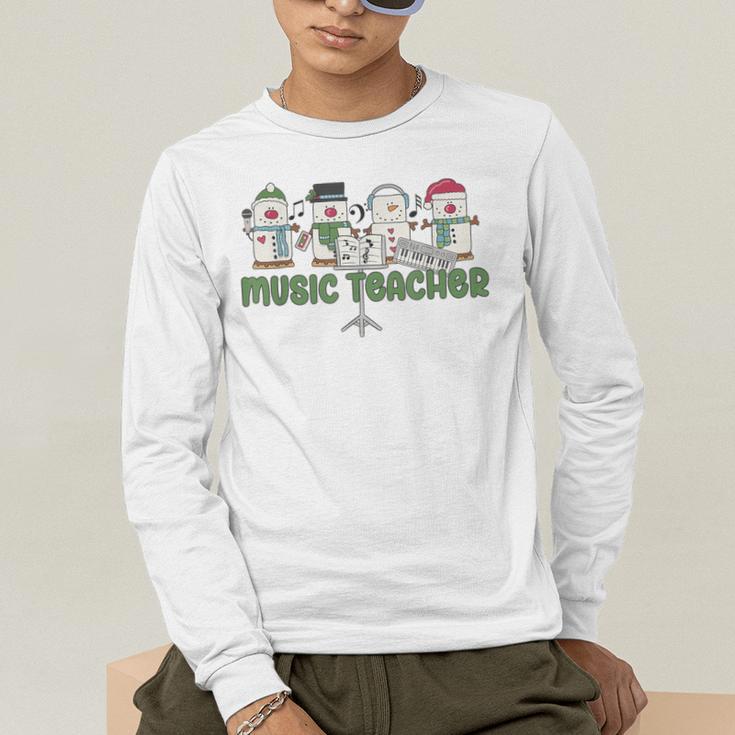 Music Teacher Christmas Holiday Wnter Music Instructor Men's Long Sleeve T-Shirt, funny gift Music Teacher Christmas Holiday Wnter Music Instructor Men's Long Sleeve T-Shirt, funny gift
