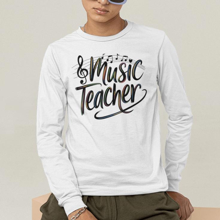 Music Teacher For Women Elementary First Day Of School Men's Long Sleeve T-Shirt, funny gift Music Teacher For Women Elementary First Day Of School Men's Long Sleeve T-Shirt, funny gift