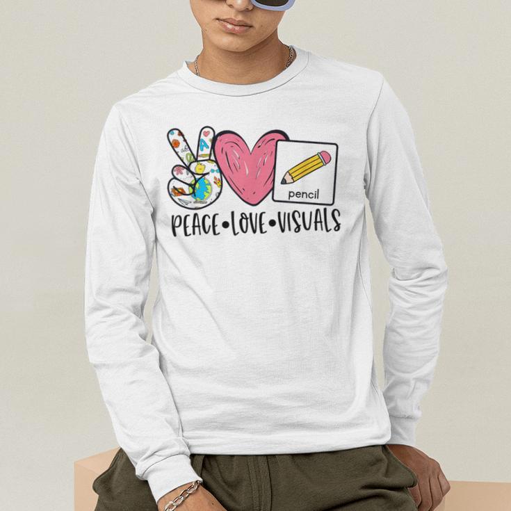 Peace Love Visuals Special Education Teacher Dream Team Men's Long Sleeve T-Shirt, funny gift