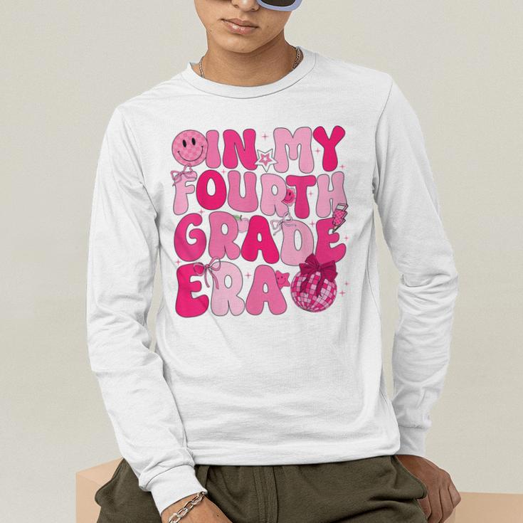Pink Fourth Grade Era 4th Back To School Grade Teacher Men's Long Sleeve T-Shirt, funny gift Pink Fourth Grade Era 4th Back To School Grade Teacher Men's Long Sleeve T-Shirt, funny gift