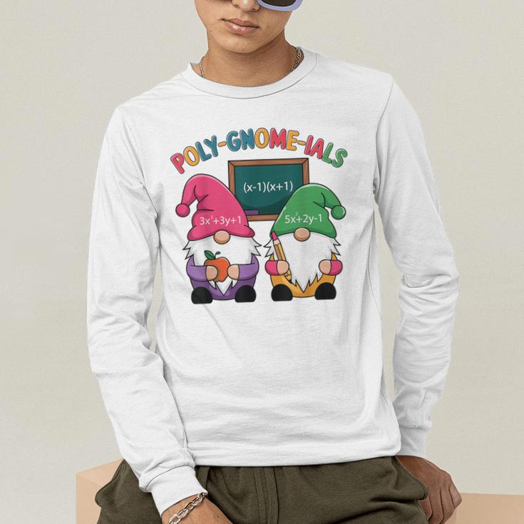 Poly-Gnome-Ials Algebra Teacher Calcul Teacher Men's Long Sleeve T-Shirt, funny gift Poly-Gnome-Ials Algebra Teacher Calcul Teacher Men's Long Sleeve T-Shirt, funny gift