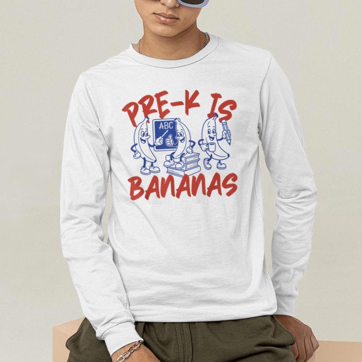 Pre-K Is Bananas Teacher Back To School Chaos Coordinator Men's Long Sleeve T-Shirt, funny gift Pre-K Is Bananas Teacher Back To School Chaos Coordinator Men's Long Sleeve T-Shirt, funny gift