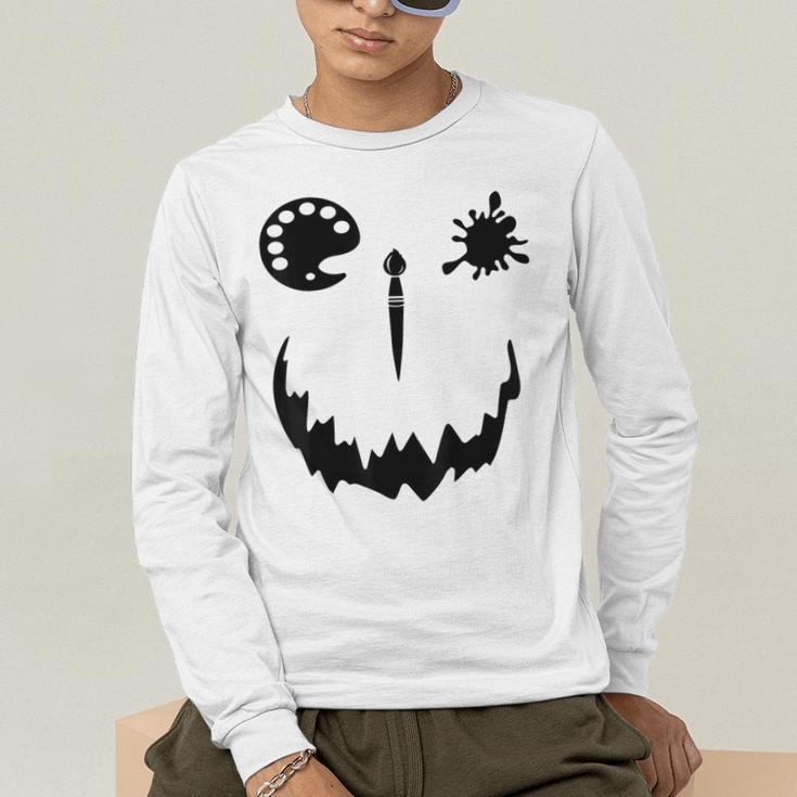 Pumpkin Artist Halloween Art Teacher Men's Long Sleeve T-Shirt, funny gift Pumpkin Artist Halloween Art Teacher Men's Long Sleeve T-Shirt, funny gift