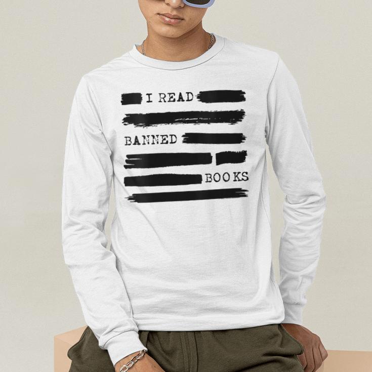 I Read Banned Books Banned Books Week Librarian Teacher Men's Long Sleeve T-Shirt, funny gift I Read Banned Books Banned Books Week Librarian Teacher Men's Long Sleeve T-Shirt, funny gift
