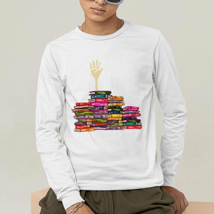 Reading Books Librarian Reader Nerd I'm Ok Teacher School Men's Long Sleeve T-Shirt, funny gift Reading Books Librarian Reader Nerd I'm Ok Teacher School Men's Long Sleeve T-Shirt, funny gift