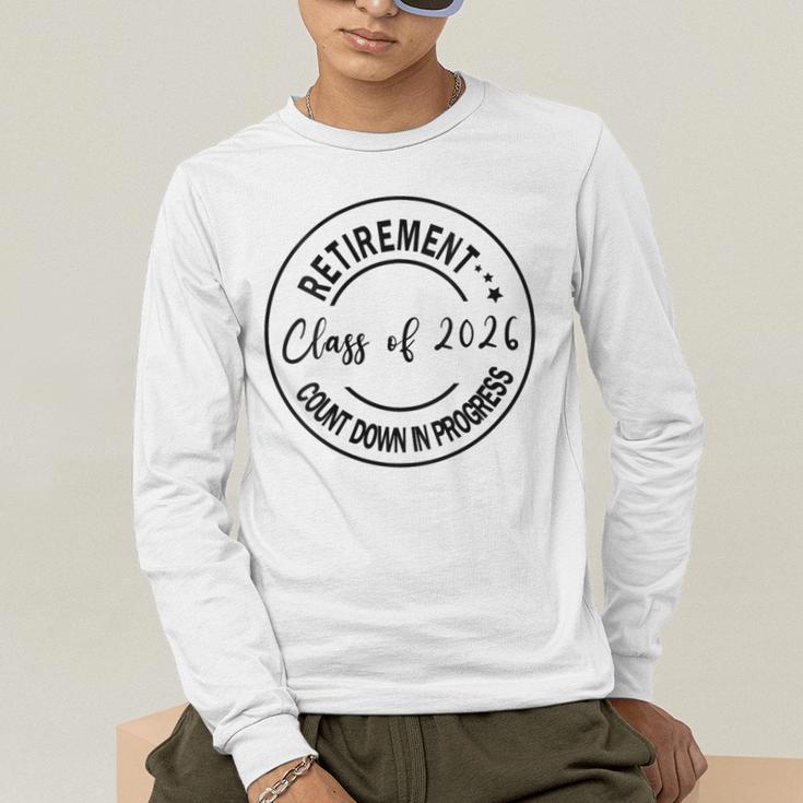 Retirement Class Of 2026 Count Down Progress Retired Teacher Men's Long Sleeve T-Shirt, funny gift Retirement Class Of 2026 Count Down Progress Retired Teacher Men's Long Sleeve T-Shirt, funny gift