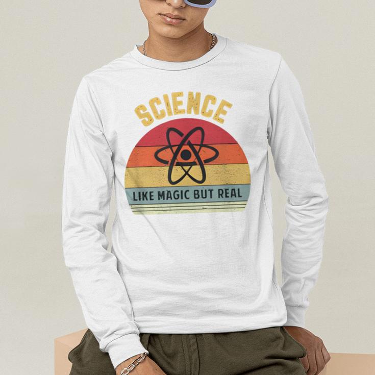 Science Like Magic But Real Science Teacher Graphics Geek Men's Long Sleeve T-Shirt, funny gift Science Like Magic But Real Science Teacher Graphics Geek Men's Long Sleeve T-Shirt, funny gift
