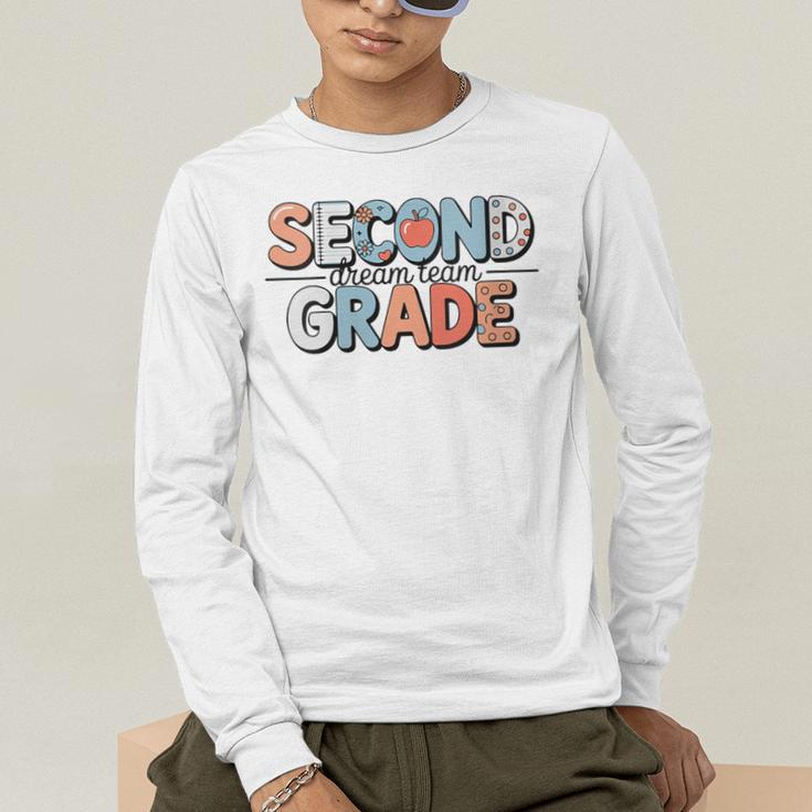 Second Grade Dream Team Back To School 2nd Grade Teacher Men's Long Sleeve T-Shirt, funny gift Second Grade Dream Team Back To School 2nd Grade Teacher Men's Long Sleeve T-Shirt, funny gift