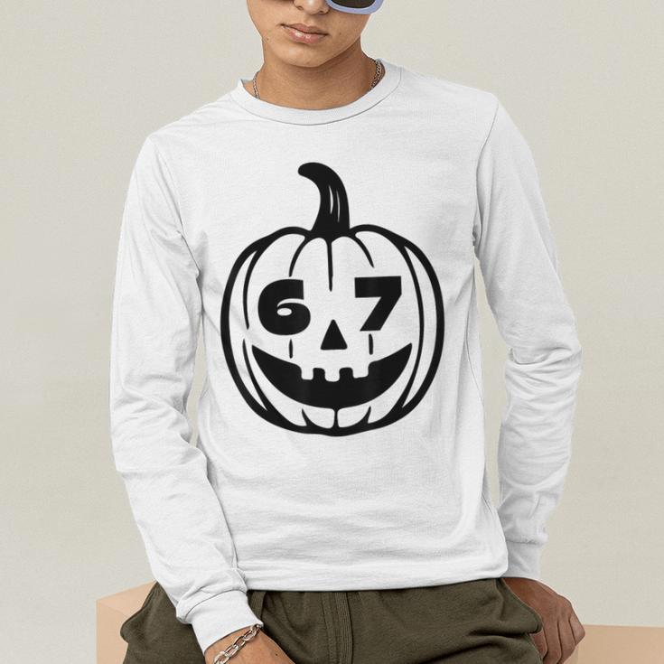 Six Seven Halloween Costume For Students Teachers Men's Long Sleeve T-Shirt, funny gift Six Seven Halloween Costume For Students Teachers Men's Long Sleeve T-Shirt, funny gift