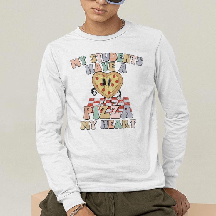 My Students Have A Pizza-My-Heart Valentines Day Teacher Men's Long Sleeve T-Shirt, funny gift My Students Have A Pizza-My-Heart Valentines Day Teacher Men's Long Sleeve T-Shirt, funny gift