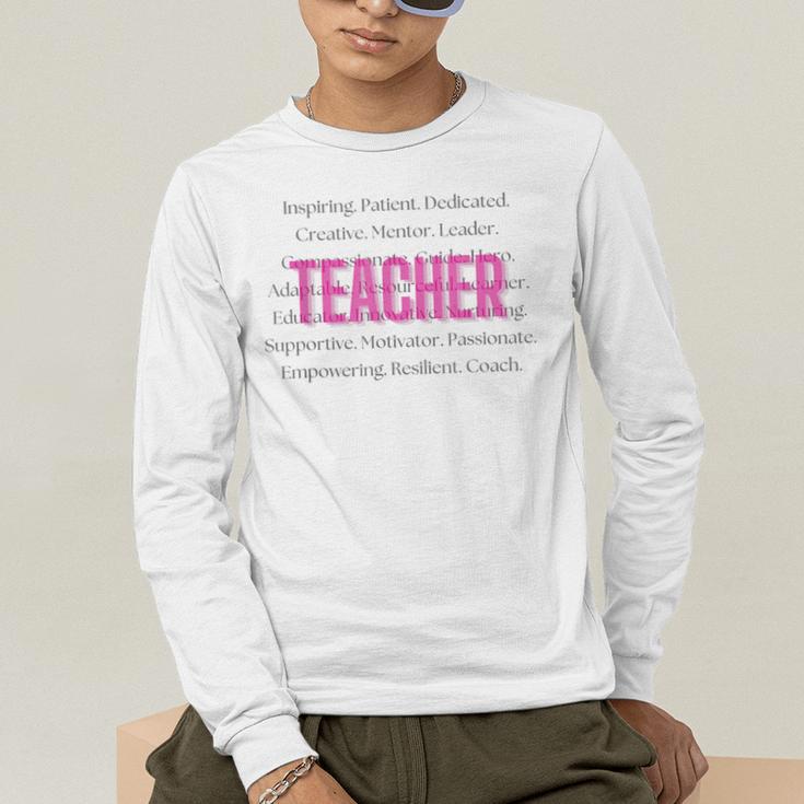 TEACH Inspirational Teacher Comfortable & Stylish T-Shirt Men's Long Sleeve T-Shirt, funny gift TEACH Inspirational Teacher Comfortable & Stylish T-Shirt Men's Long Sleeve T-Shirt, funny gift