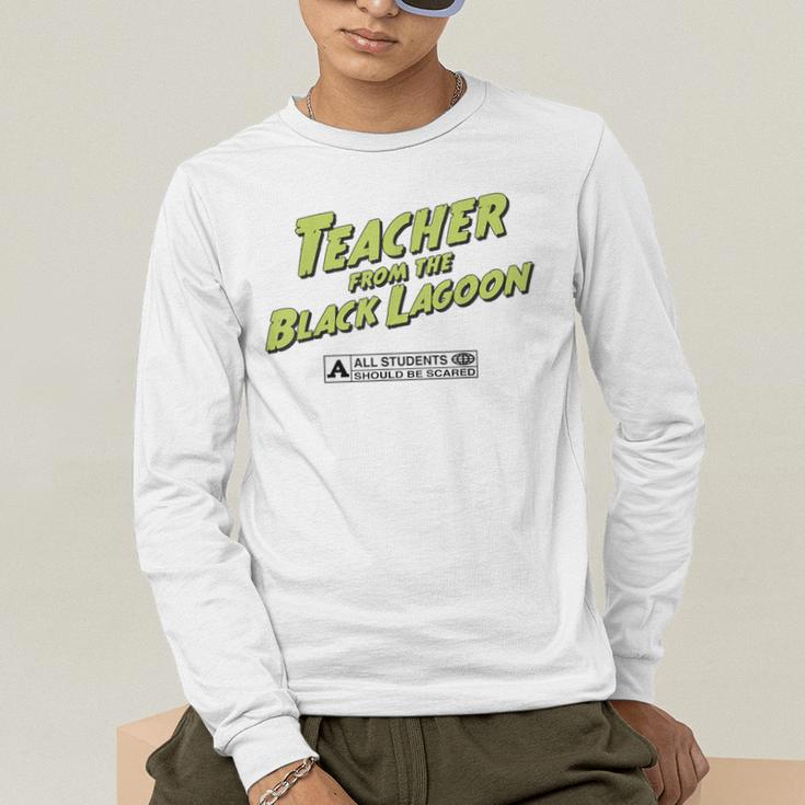Teacher Halloween Tshirt Teacher From The Lagoon Men Women Men's Long Sleeve T-Shirt, funny gift Teacher Halloween Tshirt Teacher From The Lagoon Men Women Men's Long Sleeve T-Shirt, funny gift