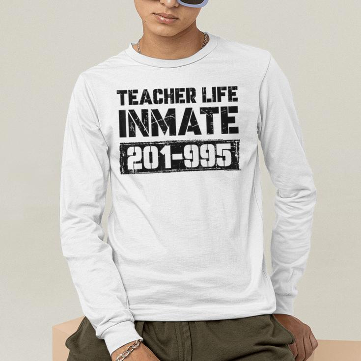 Teacher Life Jail Inmate Prisoner Halloween Costume Men's Long Sleeve T-Shirt, funny gift Teacher Life Jail Inmate Prisoner Halloween Costume Men's Long Sleeve T-Shirt, funny gift