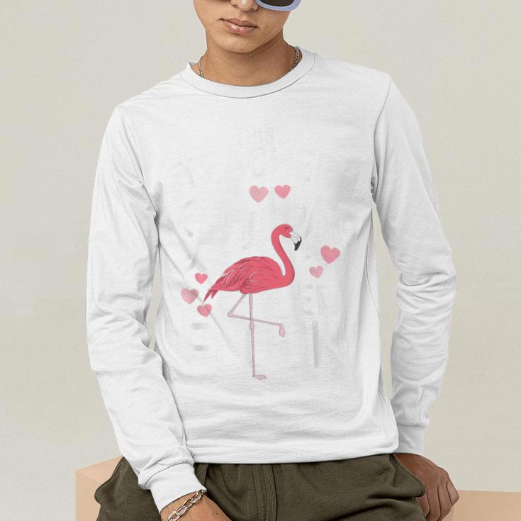 This Teacher Loves Her Flock Flamingo Teacher Class Men's Long Sleeve T-Shirt, funny gift This Teacher Loves Her Flock Flamingo Teacher Class Men's Long Sleeve T-Shirt, funny gift
