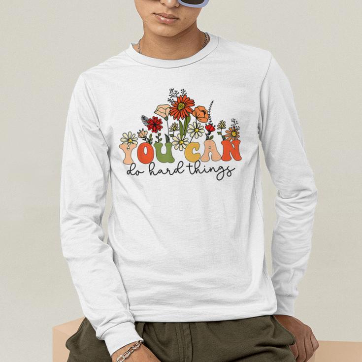 Test Day Teacher Shirt You Can Do Hard Things Women Kids Men's Long Sleeve T-Shirt, funny gift