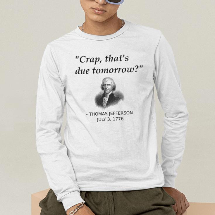 Thomas Jefferson USA History Teacher Student Men's Long Sleeve T-Shirt, funny gift