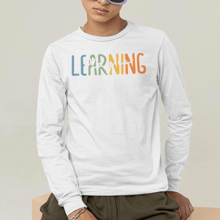 Vintage Play Is Learning Back To School Toddler Teacher Men's Long Sleeve T-Shirt, funny gift Vintage Play Is Learning Back To School Toddler Teacher Men's Long Sleeve T-Shirt, funny gift
