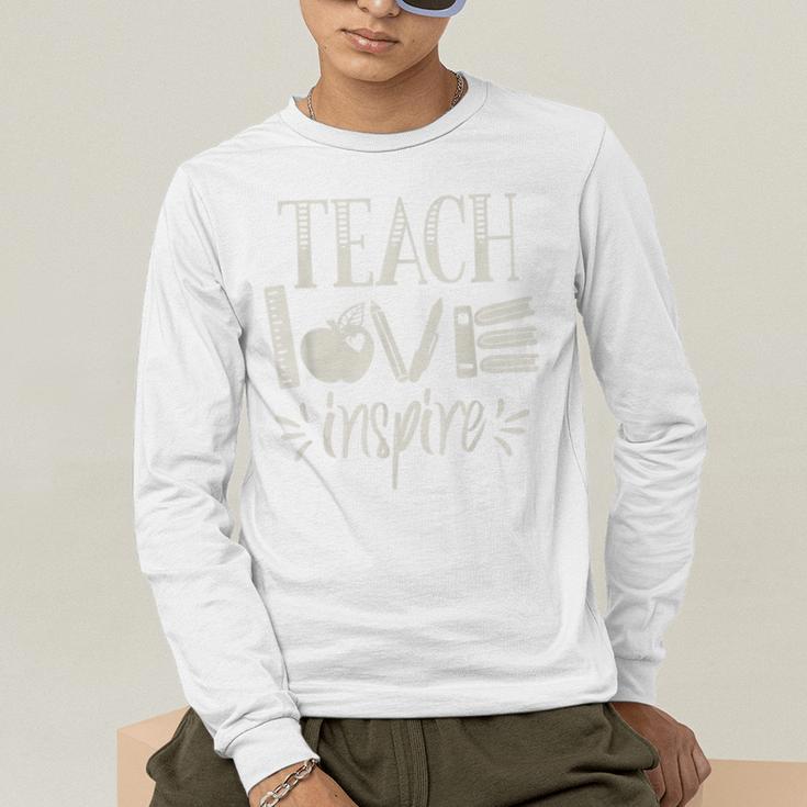 Vintage Teach Love Inspire Red For Ed Teacher Supporter Men Women Girls Kids Men's Long Sleeve T-Shirt, funny gift Vintage Teach Love Inspire Red For Ed Teacher Supporter Men Women Girls Kids Men's Long Sleeve T-Shirt, funny gift