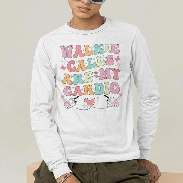 Walkie Calls Are My Cardio Special Education Teacher School Men's Long Sleeve T-Shirt, funny gift Walkie Calls Are My Cardio Special Education Teacher School Men's Long Sleeve T-Shirt, funny gift