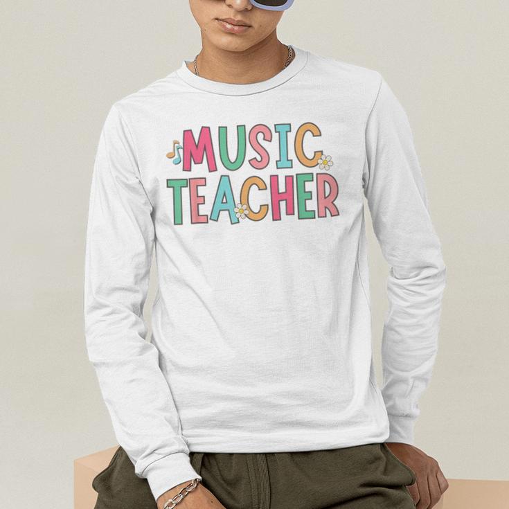 Women Music Teacher First Day Of School Elementary School Men's Long Sleeve T-Shirt, funny gift