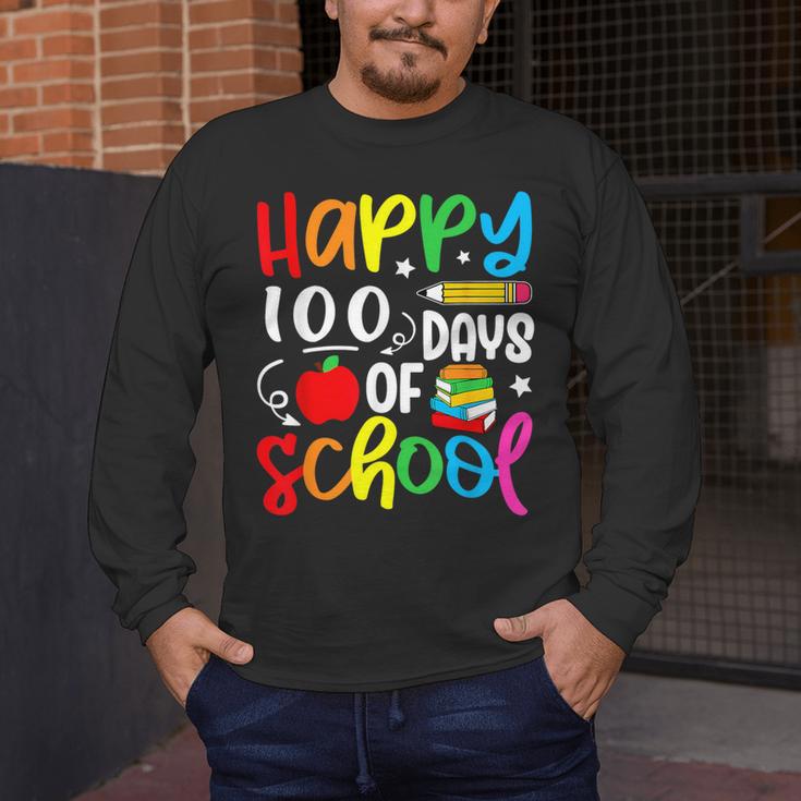 100th Day Of School Teachers Kids Girls Child Happy 100 Days Men's Long Sleeve T-Shirt, funny design 100th Day Of School Teachers Kids Girls Child Happy 100 Days Men's Long Sleeve T-Shirt, funny design