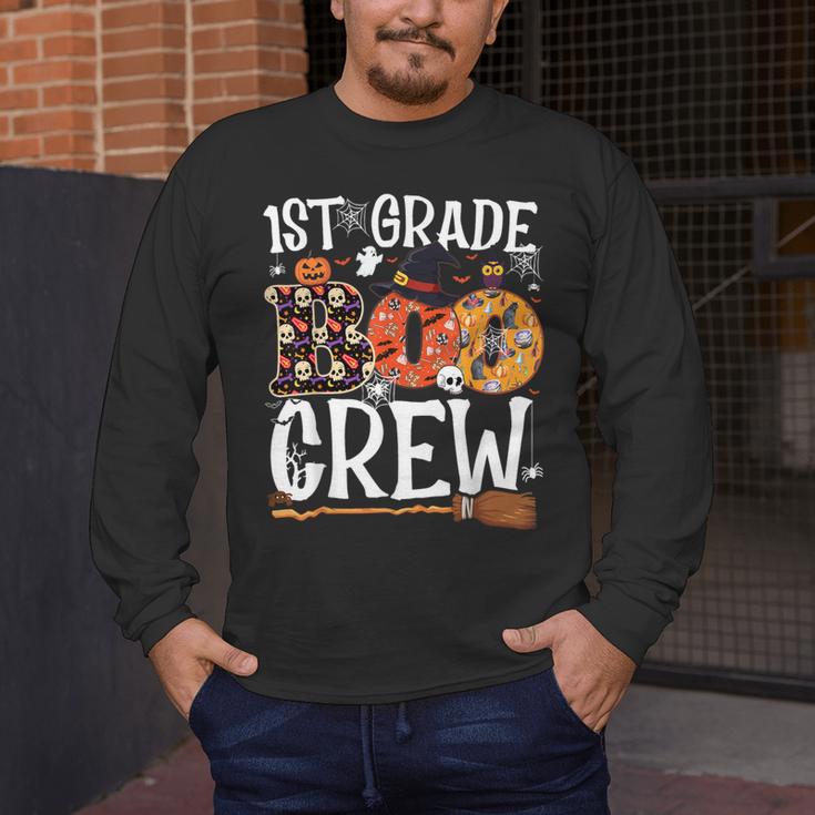 1st Grade Boo Crew Cute Ghost Halloween Teacher Kids Men's Long Sleeve T-Shirt, funny design 1st Grade Boo Crew Cute Ghost Halloween Teacher Kids Men's Long Sleeve T-Shirt, funny design
