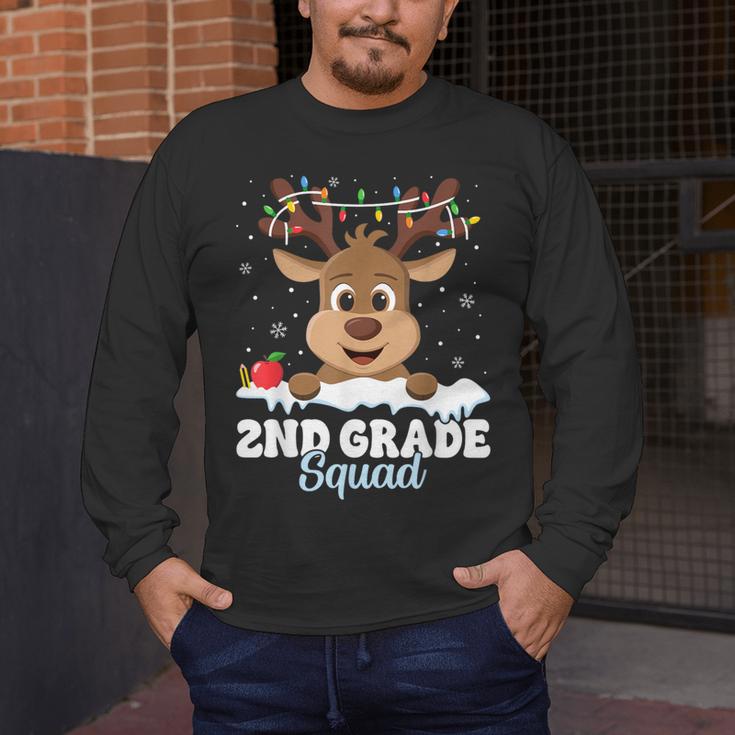 2nd Grade Teacher Christmas Second Grade Squad Reindeer Xmas For Men Women Kids Men's Long Sleeve T-Shirt, funny design 2nd Grade Teacher Christmas Second Grade Squad Reindeer Xmas For Men Women Kids Men's Long Sleeve T-Shirt, funny design