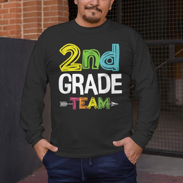 2nd Grade Team T-Shirt 2nd Grade Squad Teacher Men's Long Sleeve T-Shirt, funny design
