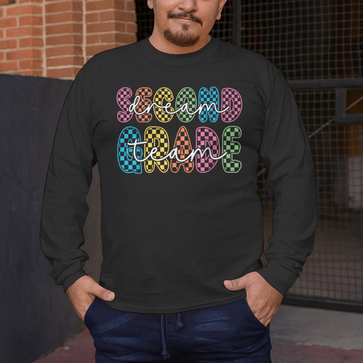 2nd Second Grade Dream Team Teacher First Day Back To School Men's Long Sleeve T-Shirt, funny design 2nd Second Grade Dream Team Teacher First Day Back To School Men's Long Sleeve T-Shirt, funny design