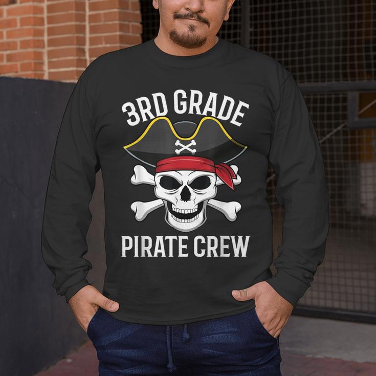 3rd Grade Pirate Crew Halloween Costume Student Teacher Men's Long Sleeve T-Shirt, funny design 3rd Grade Pirate Crew Halloween Costume Student Teacher Men's Long Sleeve T-Shirt, funny design