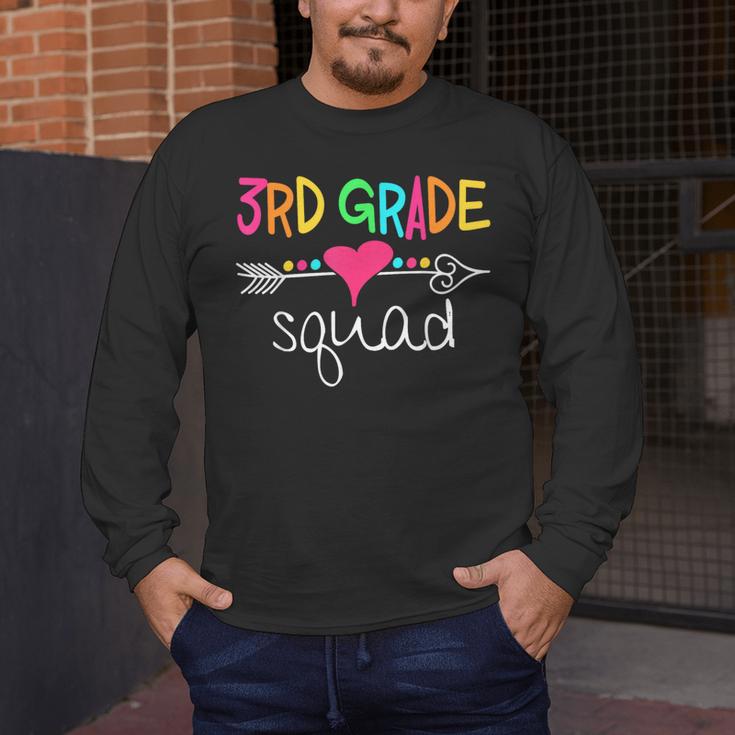 3rd Grade Squad Third Teacher Student Team Back To School Men's Long Sleeve T-Shirt, funny design 3rd Grade Squad Third Teacher Student Team Back To School Men's Long Sleeve T-Shirt, funny design