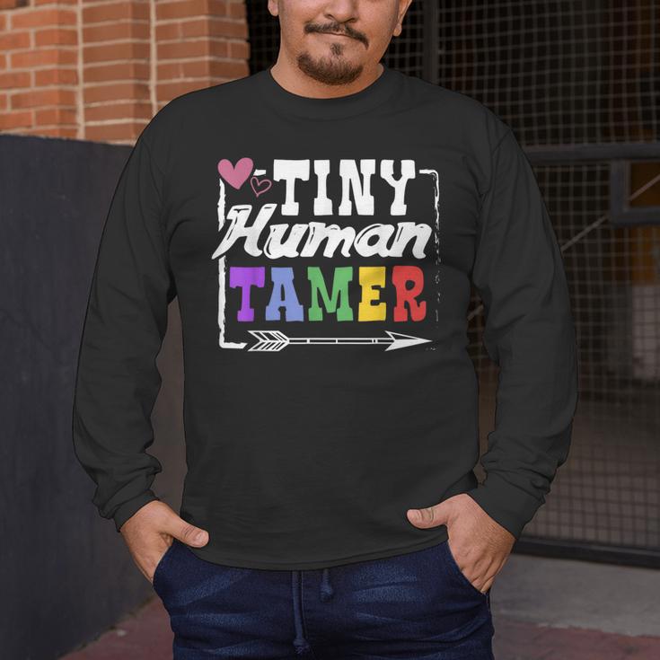 4 Teachers Or Parents Tiny Human Tamer Tee T-Shirt Men's Long Sleeve T-Shirt, funny design 4 Teachers Or Parents Tiny Human Tamer Tee T-Shirt Men's Long Sleeve T-Shirt, funny design