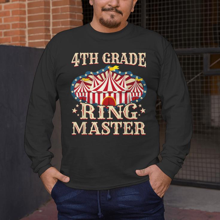 4th Grade Ringmaster Shirt 4th Grade Teacher Shirts Teacher Men Women Kids Men's Long Sleeve T-Shirt, funny design