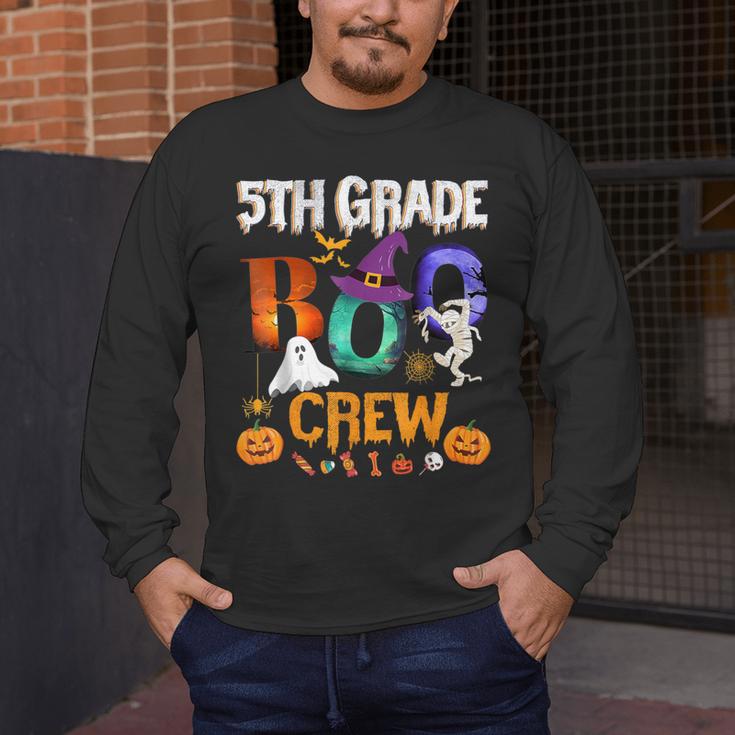 5th Grade Boo Crew Teacher Student Halloween Costume For Men Women Kids Men's Long Sleeve T-Shirt, funny design