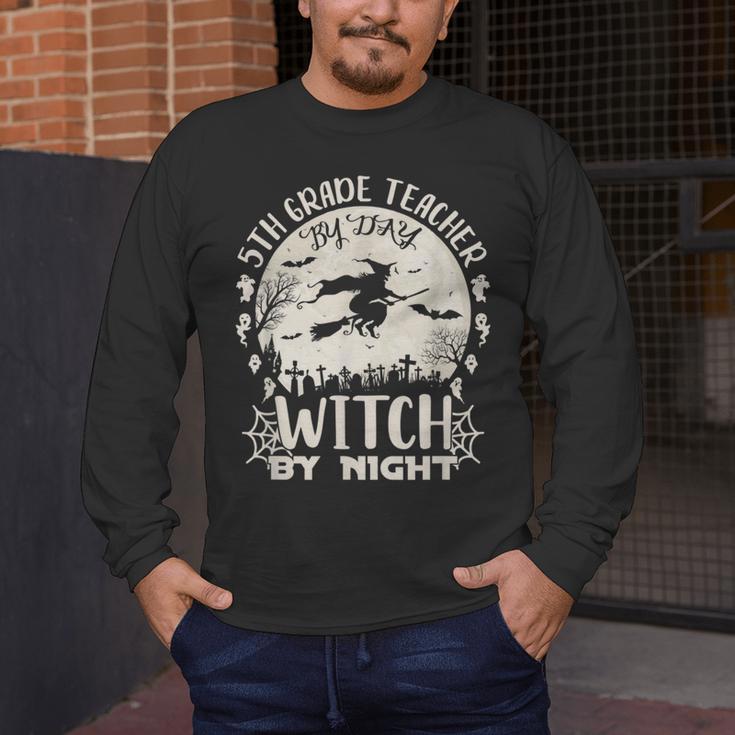 5th Grade Teacher By Day Witch By Night Halloween Men's Long Sleeve T-Shirt, funny design 5th Grade Teacher By Day Witch By Night Halloween Men's Long Sleeve T-Shirt, funny design