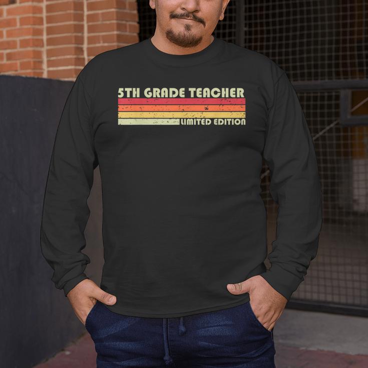 5TH GRADE TEACHER Job Title Profession Birthday Worker Men's Long Sleeve T-Shirt, funny design 5TH GRADE TEACHER Job Title Profession Birthday Worker Men's Long Sleeve T-Shirt, funny design