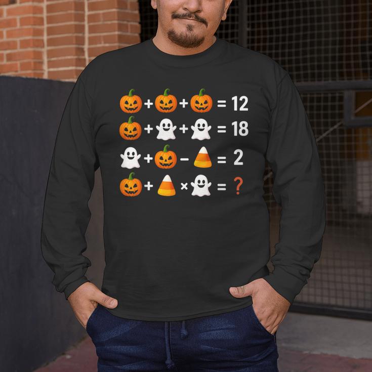 6 7 Meme 67 Halloween Order Of Operations Math Teacher Men's Long Sleeve T-Shirt, funny design