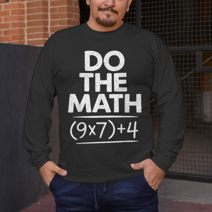 6 7 Six Seven Math Teacher Gen Z Alpha Meme Slang Boys Girls Men's Long Sleeve T-Shirt, funny design