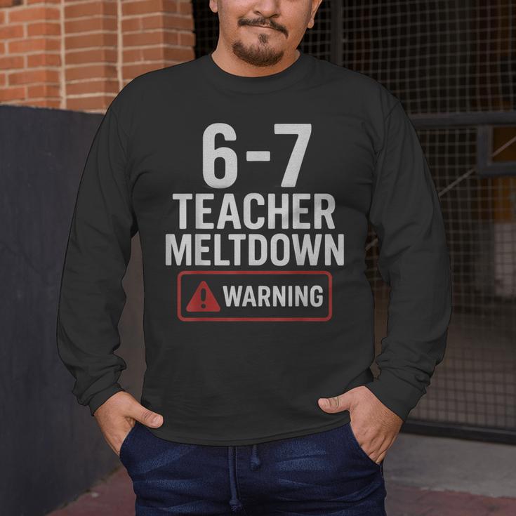 67 Don't Say 6-7 Again Teacher Shirt 67 Sarcastic Meme Men's Long Sleeve T-Shirt, funny design 67 Don't Say 6-7 Again Teacher Shirt 67 Sarcastic Meme Men's Long Sleeve T-Shirt, funny design